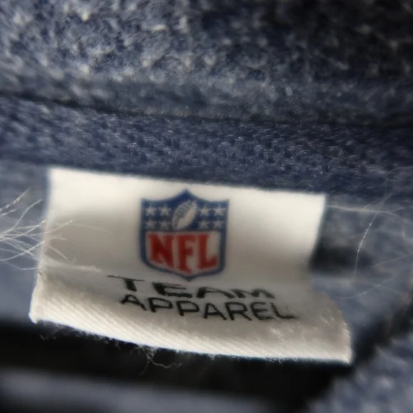 Denver Broncos Football Men's Blue Hoodie with Orange Accents - Picture 2 of 16